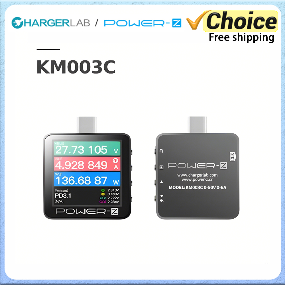 Power Banks - Power-Z KM003C Портативный тестер быстрой зарядки
