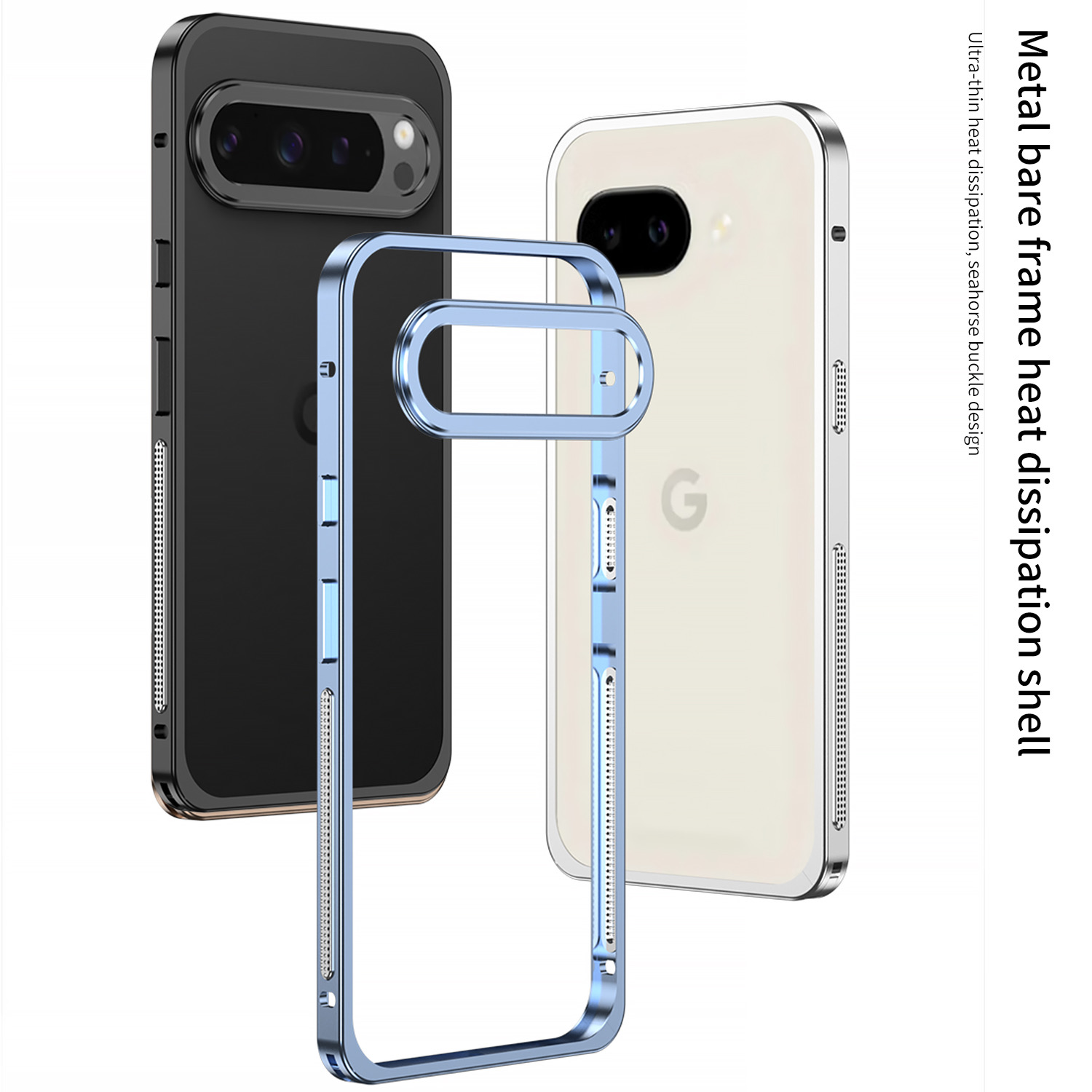 Metal Bumper Aluminum Frame Case - Ультратонкий алюминиевый металлический бампер-чехол для Google
