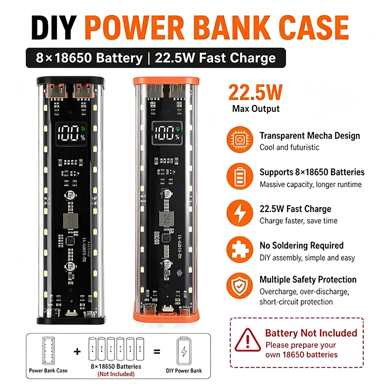 Power Banks - Корпус для пауэрбанка с портом USB