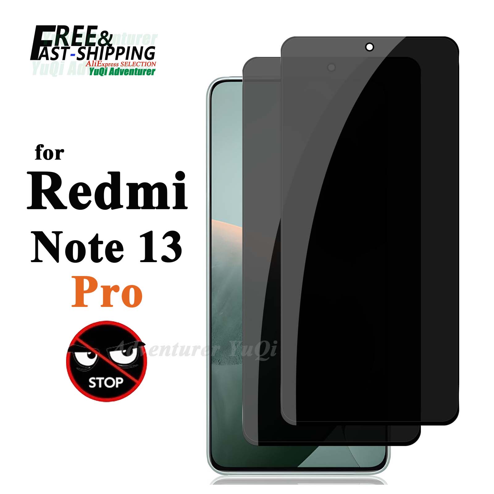 Anti Spy Privacy Glass Case - Защитная пленка для экрана от шпионажа