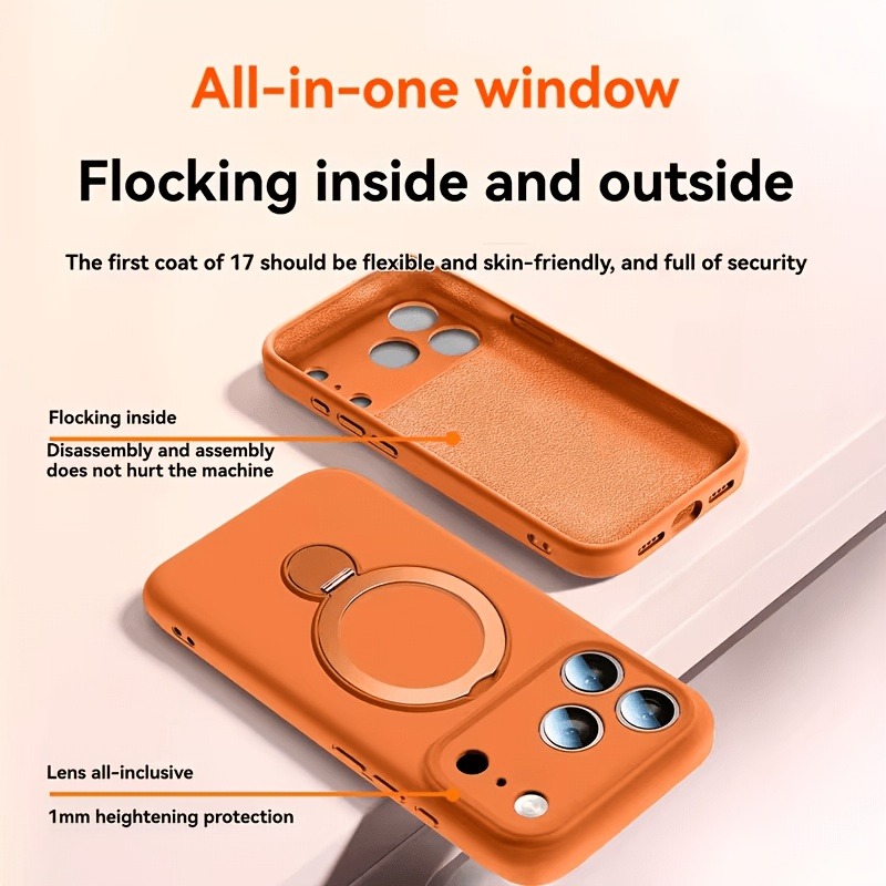 Магнитный чехол-подставка 360° – обзор и цена Liquid Silicone Magnetic Phone Case
