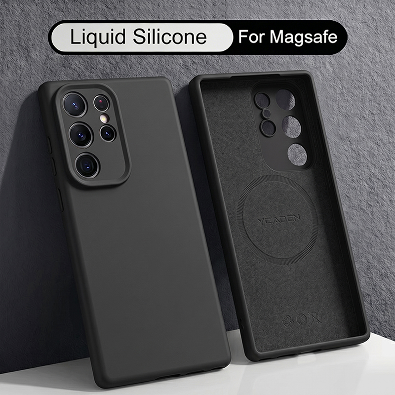 Мягкий жидкий силиконовый чехо – обзор и цена Liquid Silicone Magnetic Phone Case