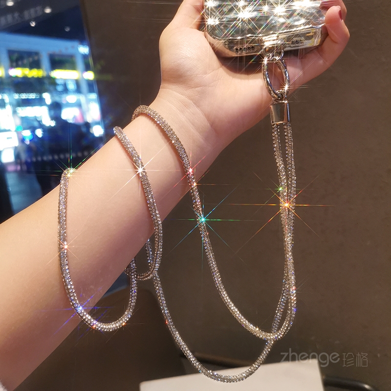Цепочка через плечо с бриллиан – обзор и цена Crossbody Lanyard Neck Strap Case