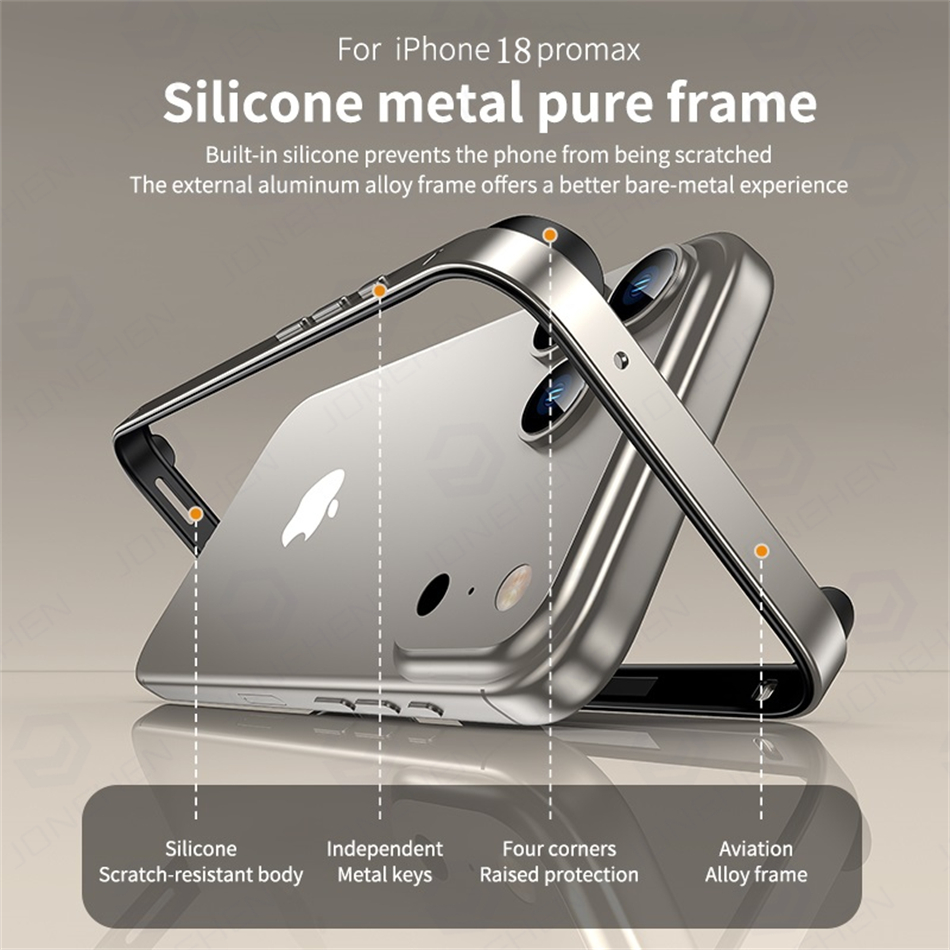 Легкий гибридный силиконовый ч – обзор и цена Metal Bumper Aluminum Frame Case