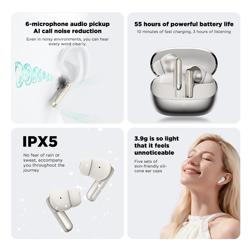 MINISO MS106 – беспроводные на – обзор и цена Earphones