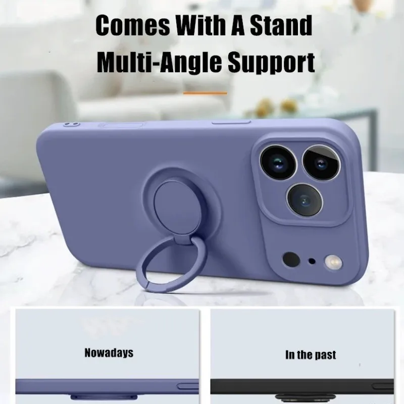 Жидкий силиконовый чехол-подст – обзор и цена Liquid Silicone Magnetic Phone Case