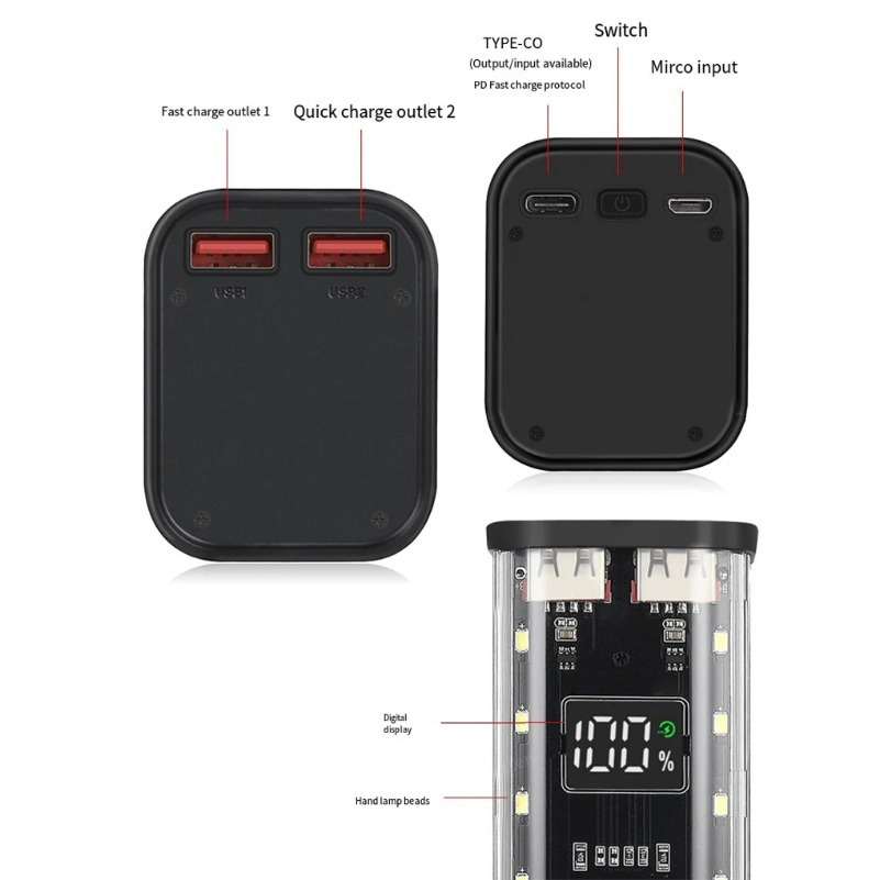 Корпус для пауэрбанка с портом – обзор и цена Power Banks