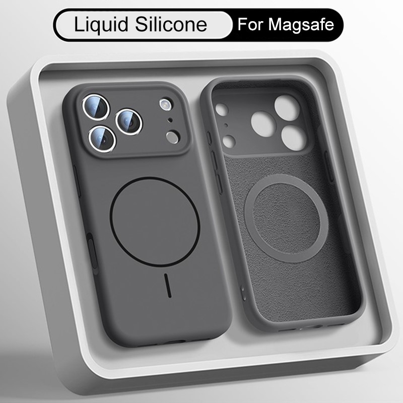 Роскошный чехол из жидкого сил – обзор и цена Liquid Silicone Magnetic Phone Case