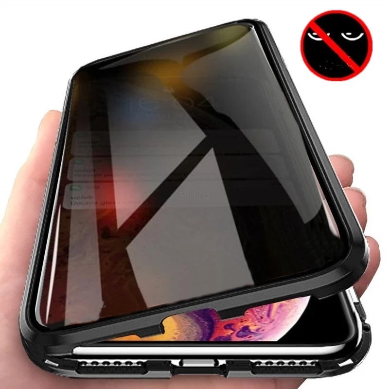 Металлический чехол с магнитны – обзор и цена Anti Spy Privacy Glass Case