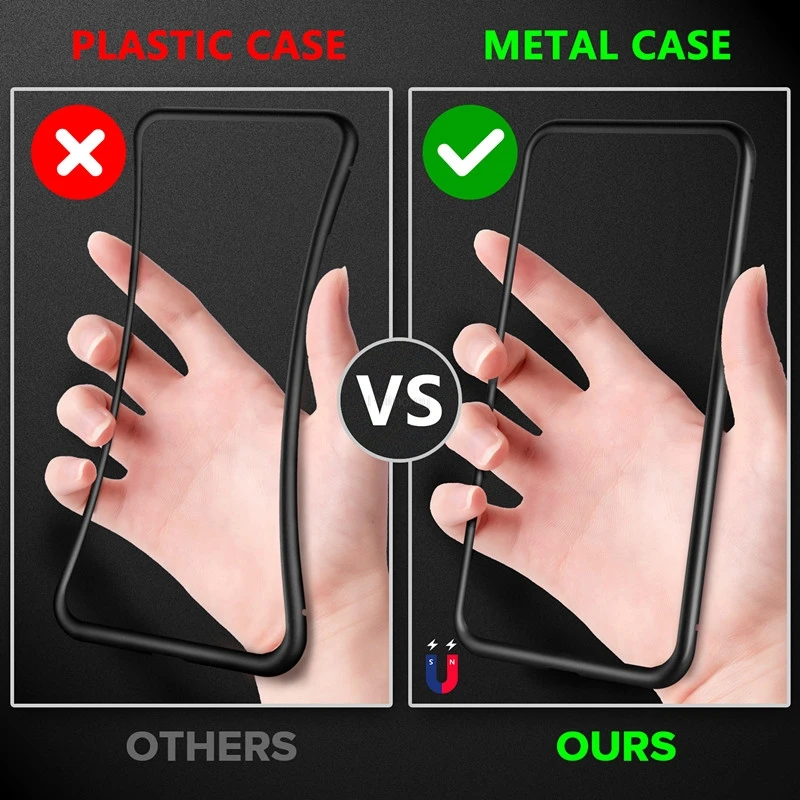 Металлический чехол с магнитны – обзор и цена Anti Spy Privacy Glass Case